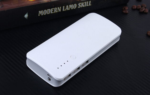 MIQ 20000mah 3 USB power bank with LED lamp for iphone samsung charging 2