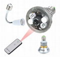 Bulb CCTV DVR Camera with Remote Control Light 3