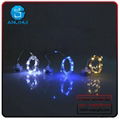 Holiday & Wedding decoration copper wire led string light with Crystal Balls 5