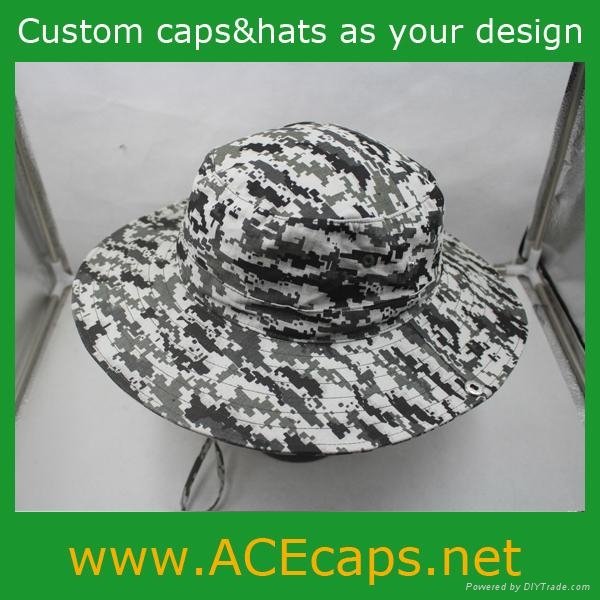 cotton camouflage bucket hat,jungle hat 4