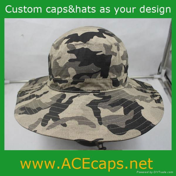 cotton camouflage bucket hat,jungle hat 3