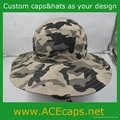 cotton camouflage bucket hat,jungle hat 3