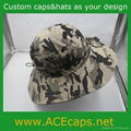 cotton camouflage bucket hat,jungle hat 5