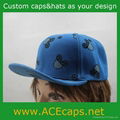 New design fashion children snapback cap 1