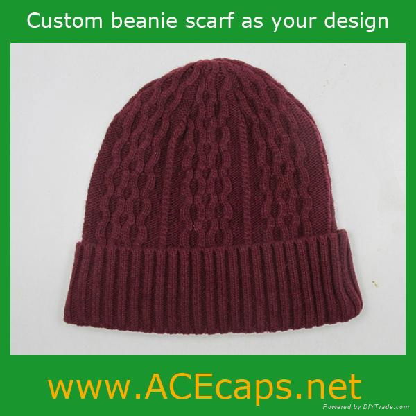 OEM customized high quality beanie hat 2