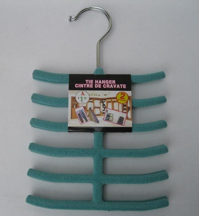 ew style Fashionable ABS plastic velvet flocked non-slip clothes hanger