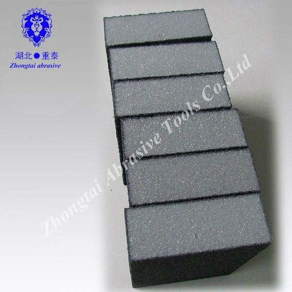 black abrasive sanding  sponge
