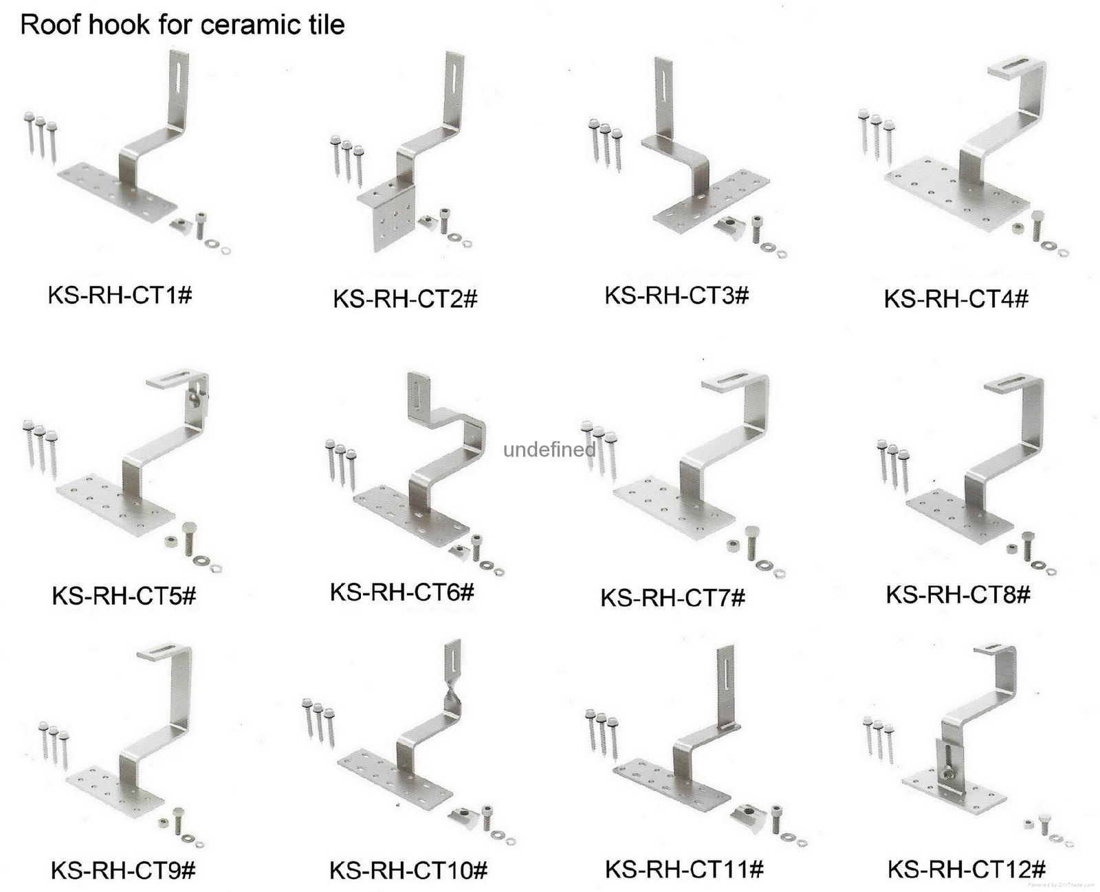 Roof hook for ceramic tile 2