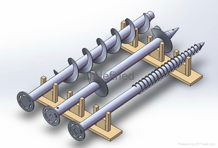 Flange ground screw anchor 3