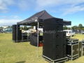 background music system + dual 10 inch powered line array system  2