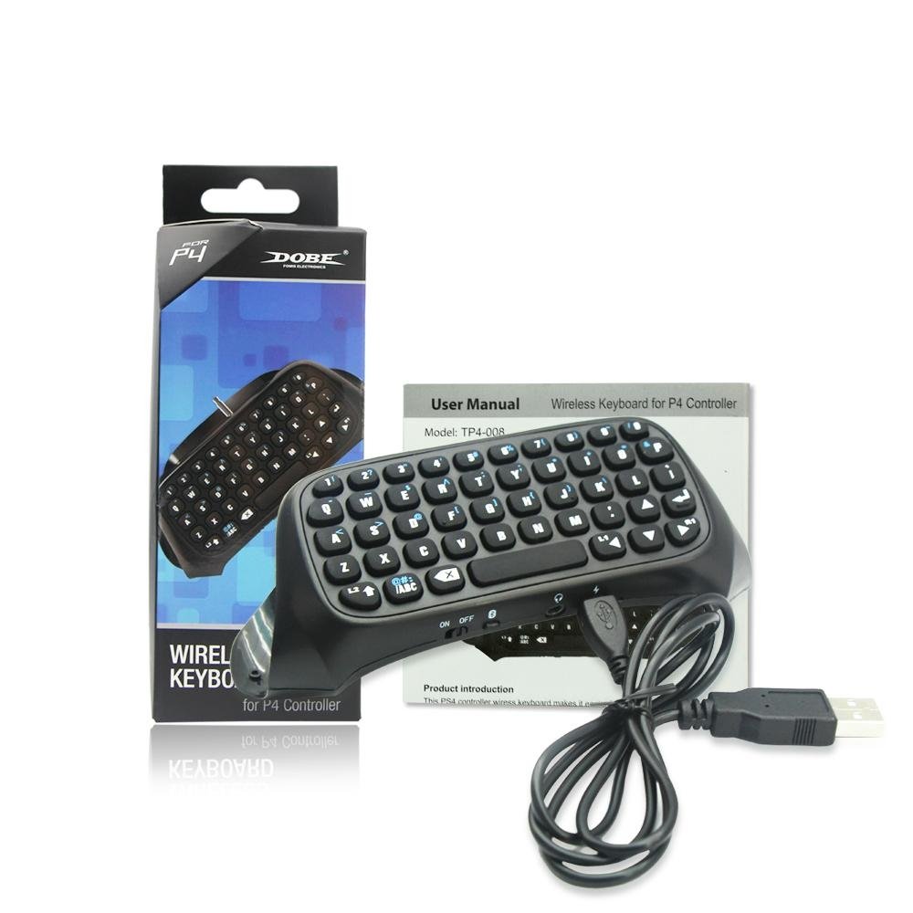 Mini Portable Wireless Bluetooth Keyboard for PS4 Playstation 4 Controller with 
