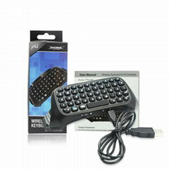 Mini Portable Wireless Bluetooth Keyboard for PS4 Playstation 4 Controller with 