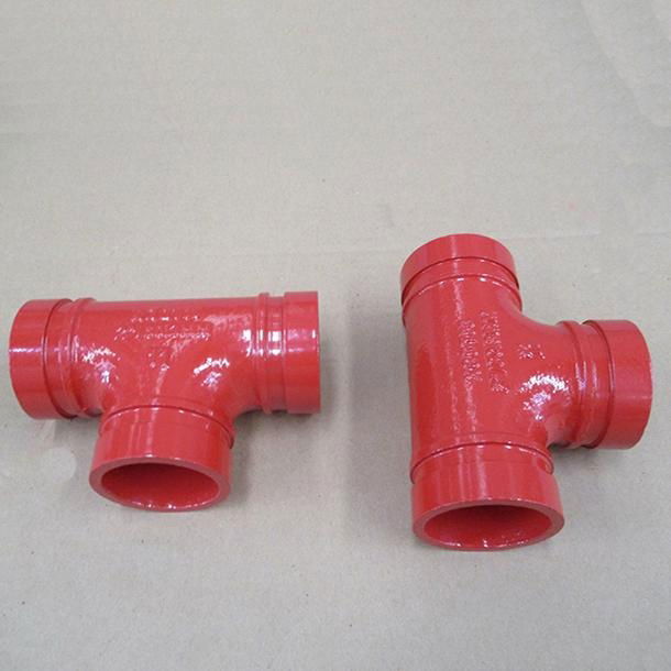 Ductile Iron Tee (Grooved pipe fitting) FM/UL Approved 3