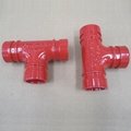 Ductile Iron Tee (Grooved pipe fitting) FM/UL Approved 4
