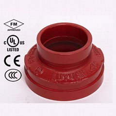 Ductile Iron Grooved Reducer with FM and UL Approved