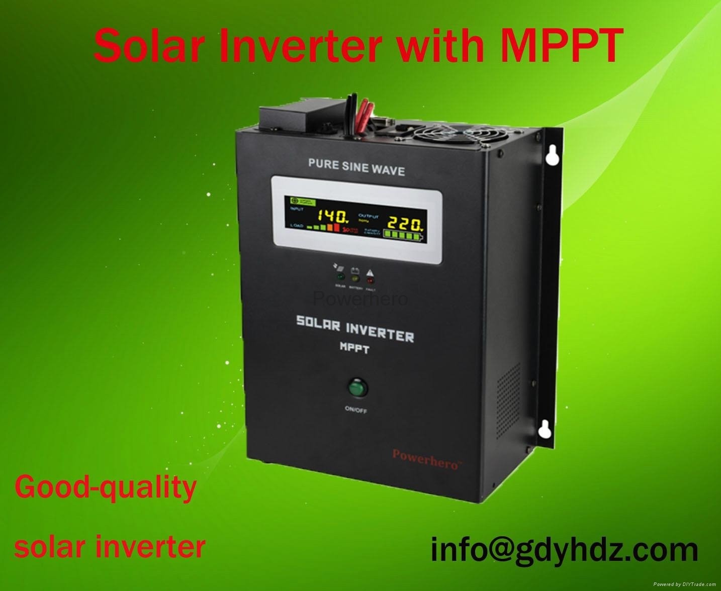 MPPT  Hybrid Solar  Power Inverter With AVR funtion