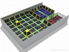 超低價格新型室外蹦床