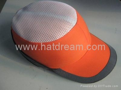 cotton baseball style CE EN 812 head protection safety bump cap 2