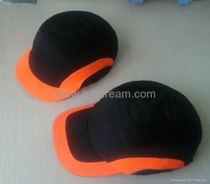Hi viz safety head protection hat grey  reflective bump cap 4