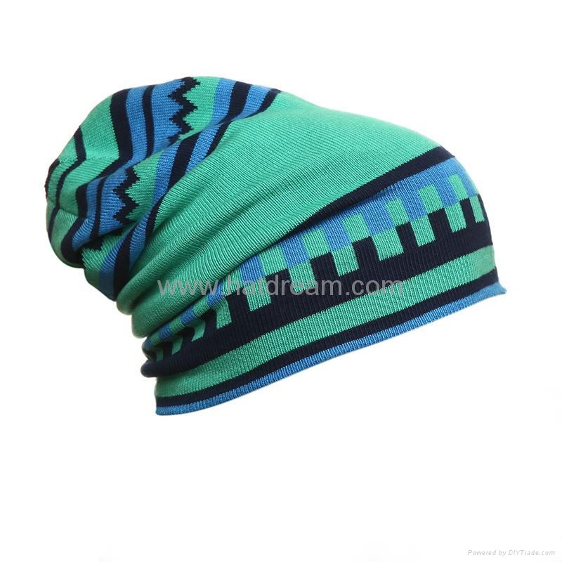 wholesale jacquard customized quick delivery autumn winter acrylic  beanie 4