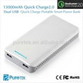 Wholesale Newest Portable Power Bank 13000mah With Qualcomm Quick Charger 2.0