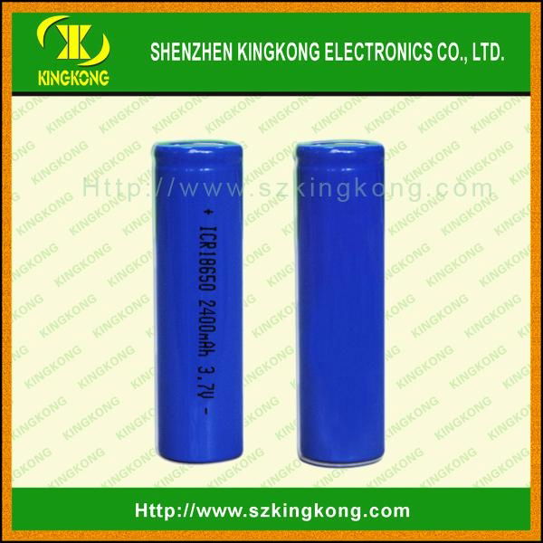 High power 3.7v lithium ion rechargeable 18650 2400mah li-ion battery li-ion 3.7