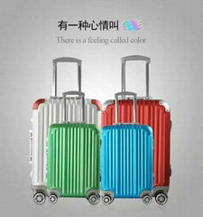 Good quality aluminum frame trolley case girls travel l   age