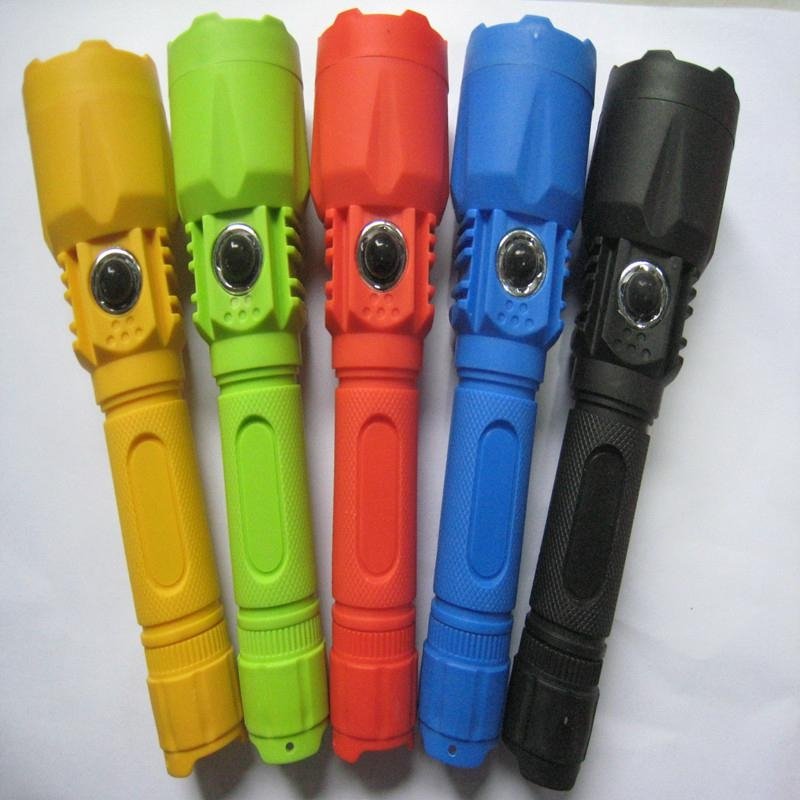五色塑料手电筒