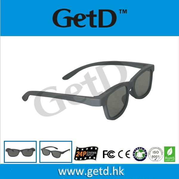 Adult Cinema use circular polarization 3D glasses GetD CP297G66 5