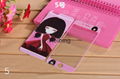 Flash Powder Cartoon Puff Girl Cellphone Tempered Glass Screen Protector 1