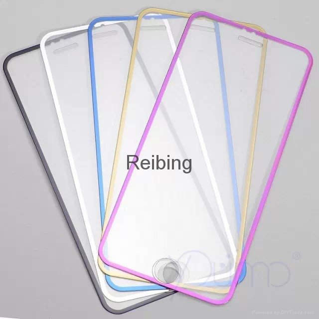 small side silk-screen film  iphone 6 tempered glass protector  2