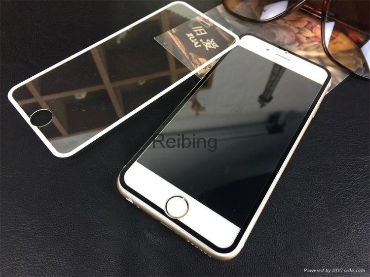 small side silk-screen film  iphone 6 tempered glass protector  3