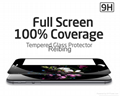 silk-screen 100% coverage  tempered glass iphone protector 3