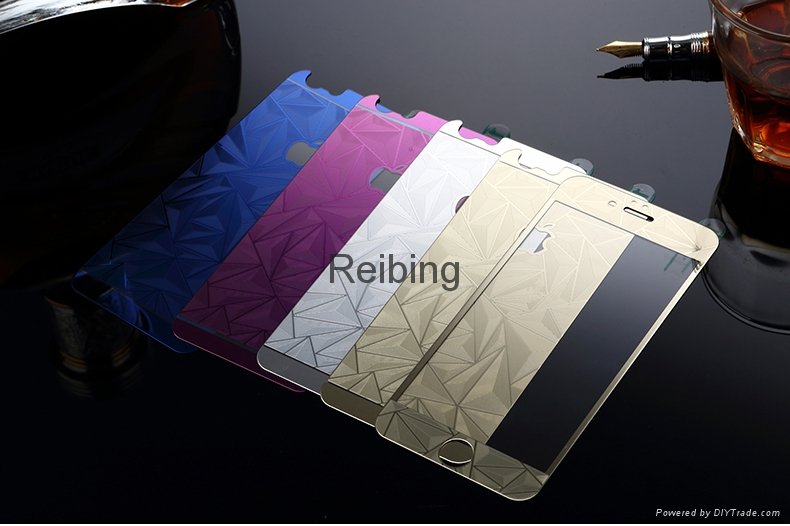 cellphone plating color tempered glass iphone protector