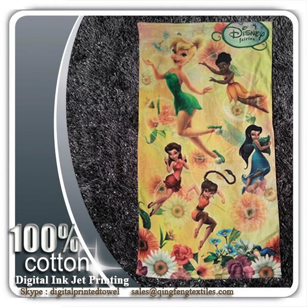 2015 hot sales cotton reactive printed beach towel 4