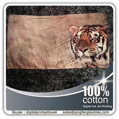 2015 hot sales reactive printed beach towels