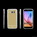 mold caseTPU case for galaxy s6 s6edge mirror 24k gold plating back cover  2