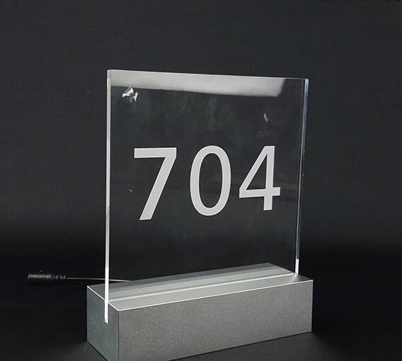 Custom acrylic letter sign,acrylic door numbers sign Holder For Hotel,restaurant 3