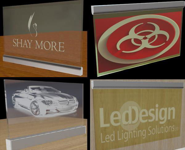 Custom Acrylic LED Edge Lit Sign,customs Logo LED Neon Sign Display