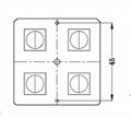 Optical Lens Manufacturer Optical PC lens T5 TYPEV LED Lens ALST50D4LEDT5Q 2