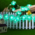 Four Leaf Clover Green Lucky Shamrock Clover String Light 2