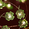 Four Leaf Clover Green Lucky Shamrock Clover String Light 5