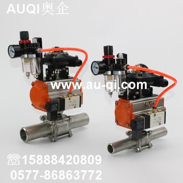 pneumatic clamped type ball valve 3