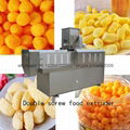 Puffed Corn curls food extruder