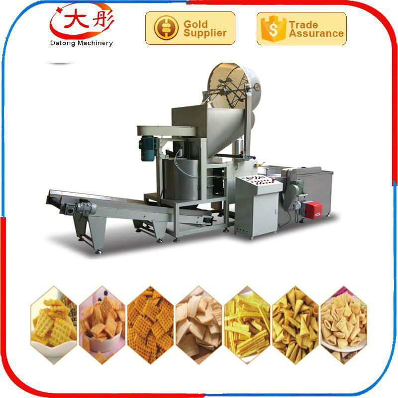 Bugles food processing machine /Frying Bugles food snacks machine 3