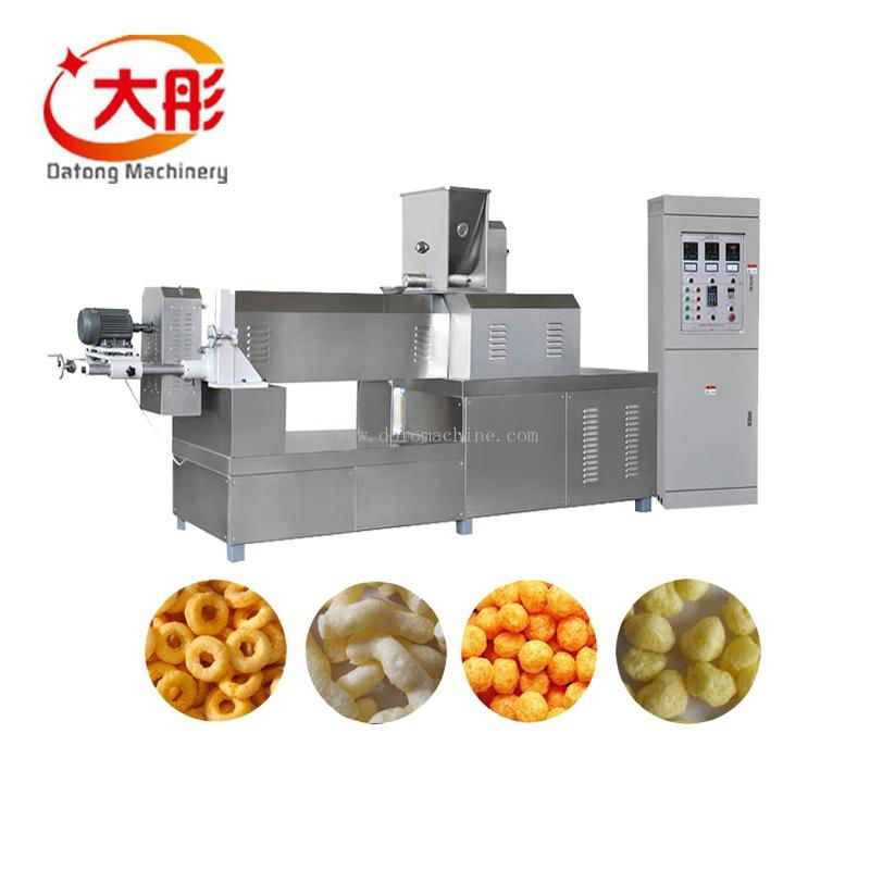 Twin screw extruder prices corn chips food making puff snack foodpellet machine