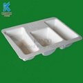 Custom high-end plant pulp cosmetics packaging paper tray 2