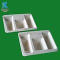 Custom high-end plant pulp cosmetics packaging paper tray 3