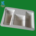 Custom high-end plant pulp cosmetics packaging paper tray 4
