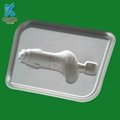 Eco-friendly sugarcane bagasse pulp battery tray molded pulp packaging